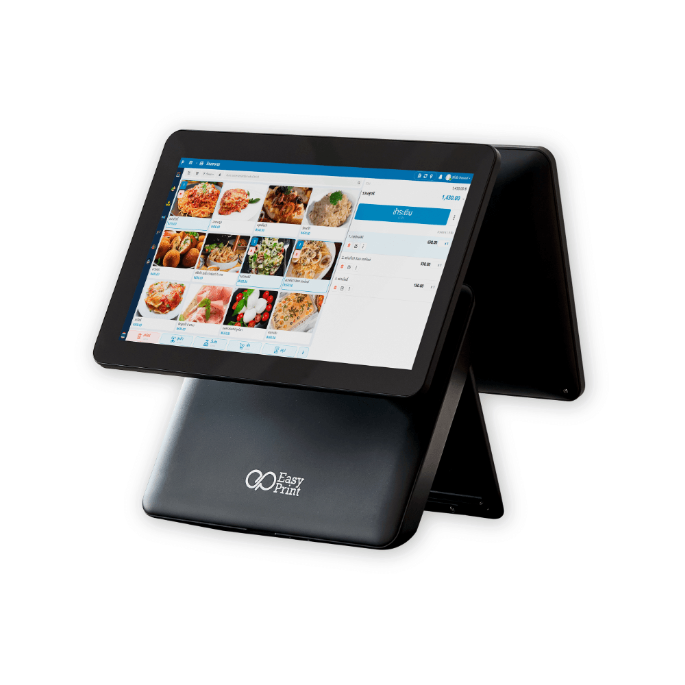เครื่อง POS EASYPRINT ระบบ WINDOWS W5 I3 PLUS สีดำ (2 หน้าจอ)_1